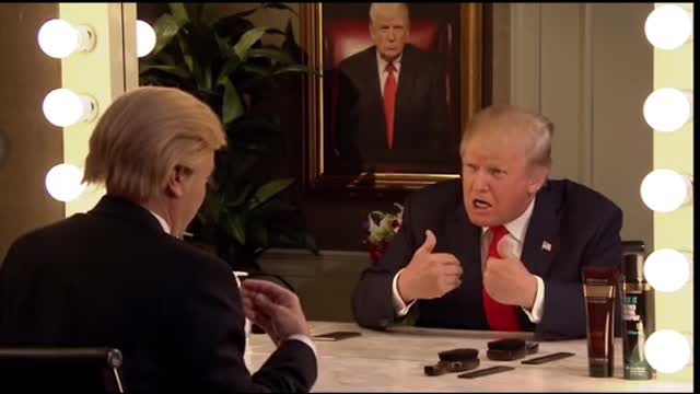 “President Trump ”Talks to Himself in the Mirror