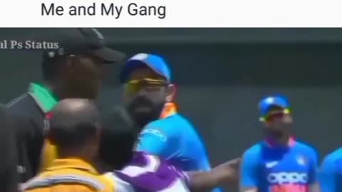 Virat funny dances in match