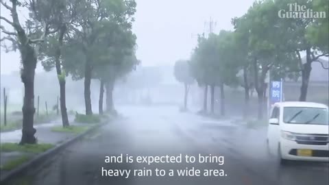 Typhoon Nanmadol hits south-western Japan
