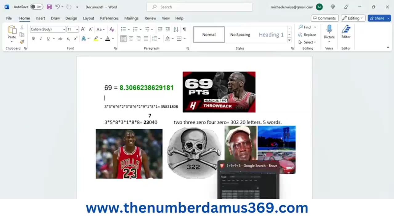 Michael Jordan 69 points in its Square Root Format Pt 3.