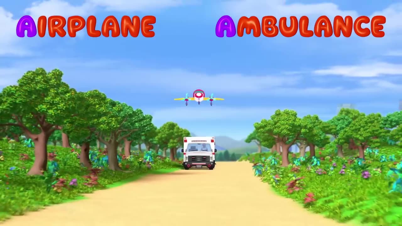 Phonics Song 2 with TWO Words in 3D - A For Airplane - ABC Alphabet Songs with Sounds for Children