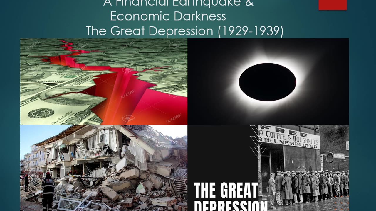 A Financial Earthquake & Economic Darkness=The Great Depression (1929)