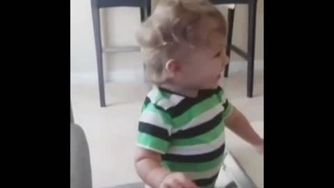 Adorable Baby Is Overly Excited That Dad's Home