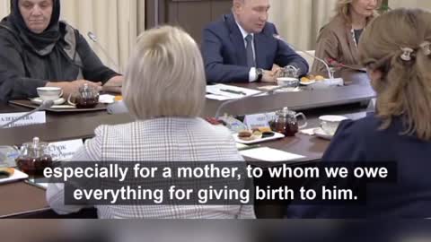 Putin at meeting with mothers of Russian servicemen