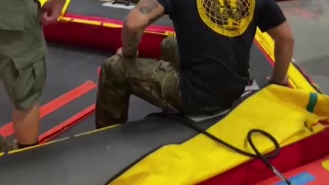 Making a splesh with artimis II recovery training