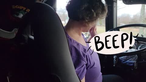 WIFE HAS FUN WITH BIG RIG AIR HORN