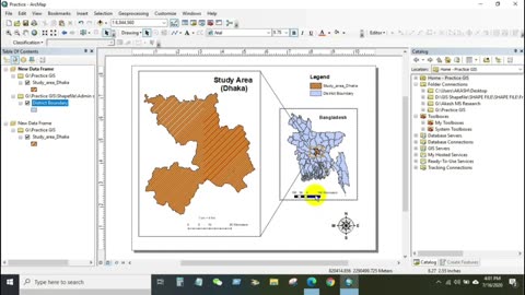 creating map through ArcGIS