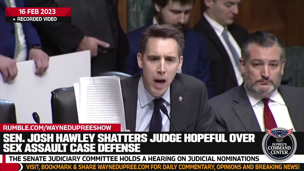 Biden Judicial Nominee Just met Sen. Josh Hawley