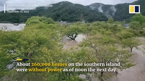 Typhoon Nanmadol hits southern Japan as one of the nation’s strongest storms on record