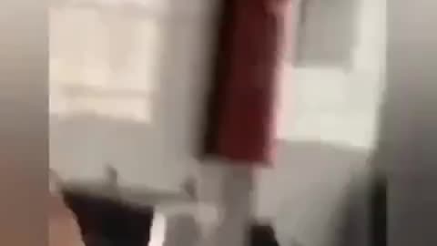 WOMAN FIGHT BACK - Transgender man goes into womens bathroom and exposes himself.