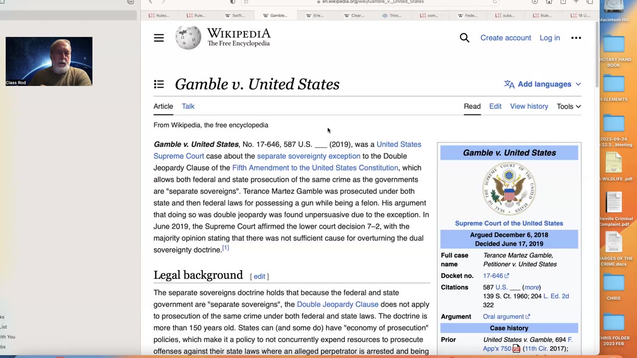 Rod Class: Foundation of Erie Railroad v Tomkins Case - Common Law