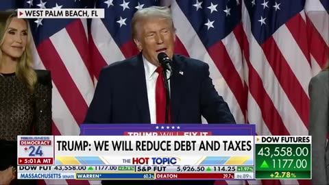 Dow futures soar on Trump's projected win