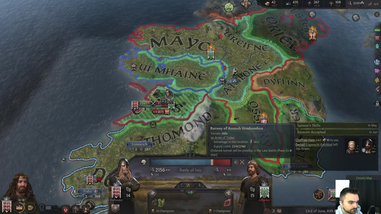Getting Ennis Back - Part 4 - Crusader Kings 3 Gameplay - Desmond Playthrough