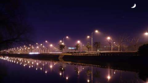 Lakeside Night View