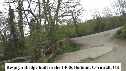 A 15th Century Stone bridge across the River Fowey at Respryn