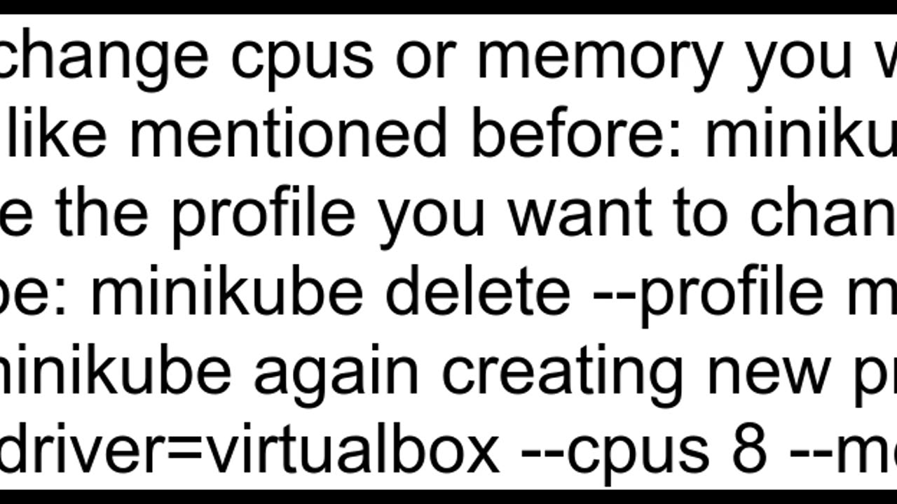 deleting minikube cluster so I can create a larger cluster with more CPUs