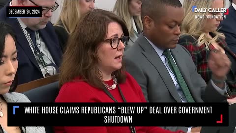 White House Claims Republicans "Blew Up" Deal Over Government Shutdown