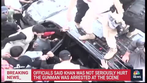 Video Shows Moments After Former Pakistan PM Imran Khan Shot, Wounded