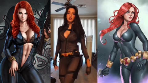 BLACK WIDOW [sexy girls HOT cosplay tiktoks compilation april 2022]