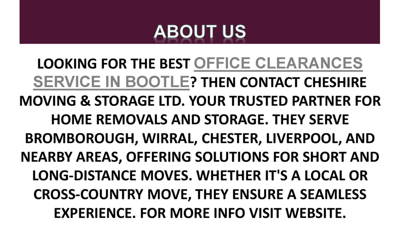 Best Office Clearances Service in Bootle