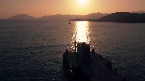 Sunrise video Drone footage
