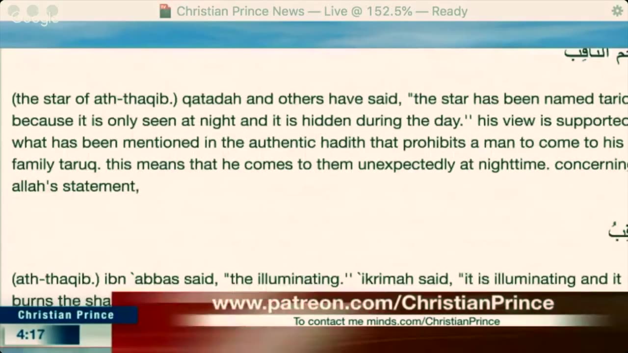 Another Muslim accepts Christianity live on air ~ Christian Prince