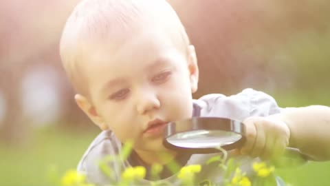 The developmental stage of a baby learning to walk
