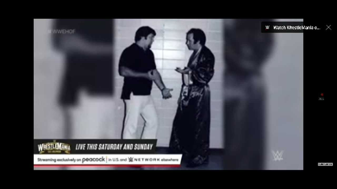 Jimmy hart and Jerry lawyer inducted the late andy Kaufman 4/5/23