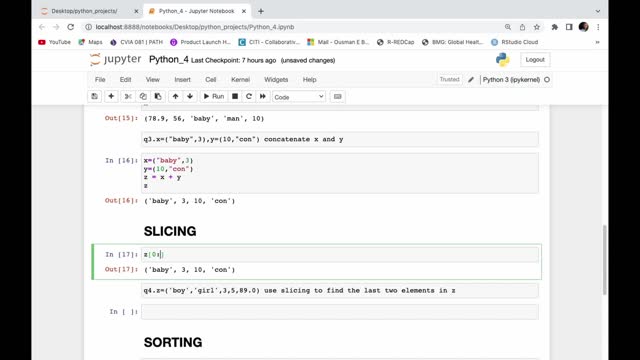 TUPLE SLICING IN PYTHON