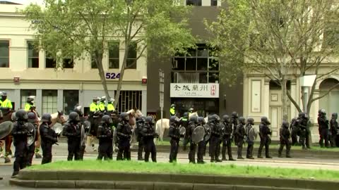 Anti-lockdown protesters gather in Melbourne
