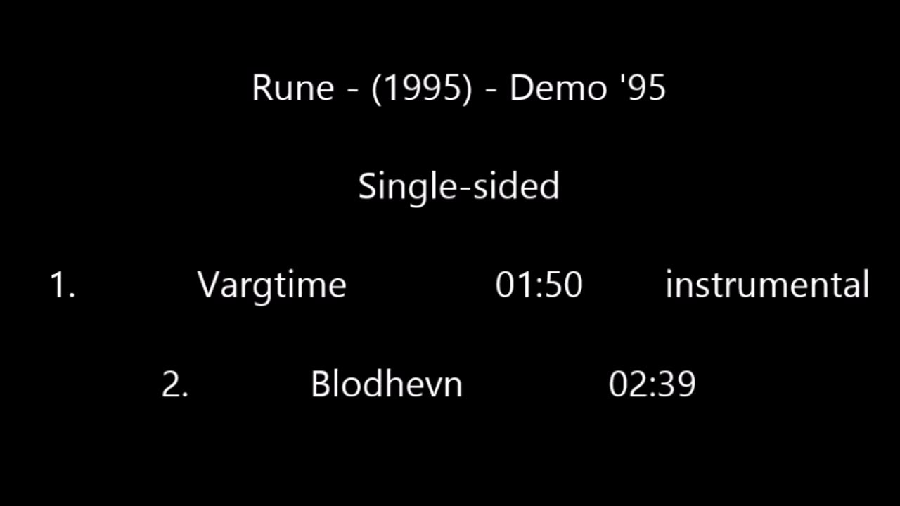 Rune - (1995) - Demo '95