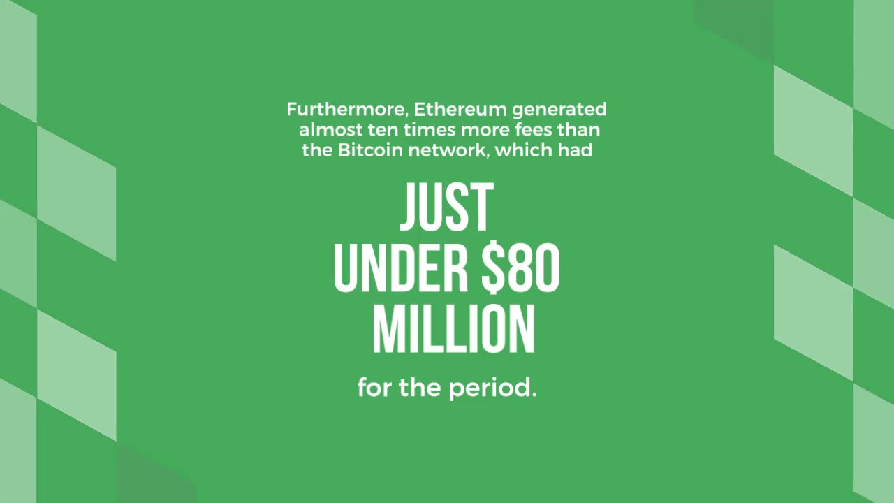 Ethereum Dominates Its Blockchain Brethren in Network Fees Generated