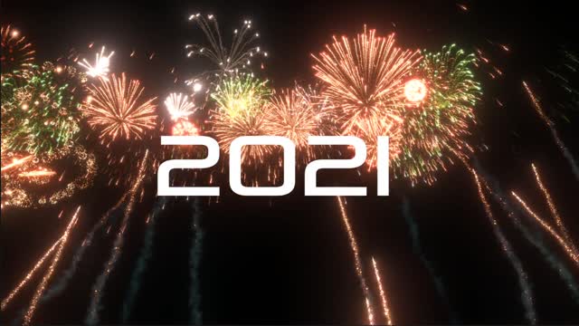 Filming the celebration New Year 2021