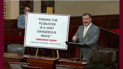 Ted Cruz Quotes Biden's 2019 Defense of the Filibuster