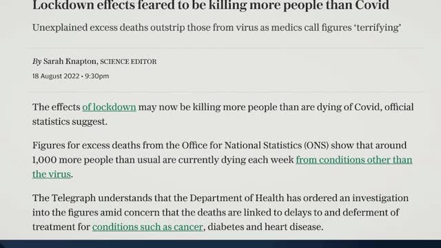 Excess Deaths - "Safe & Effective: A Second Opinion" Documentary