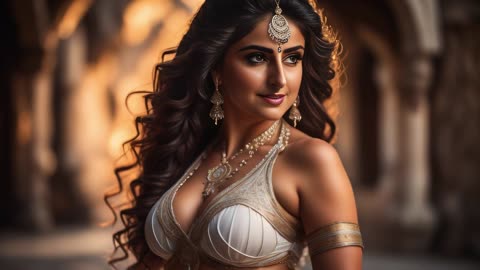 [4K] 'Indian Kamasutra Girl in Jewellery' AI Art