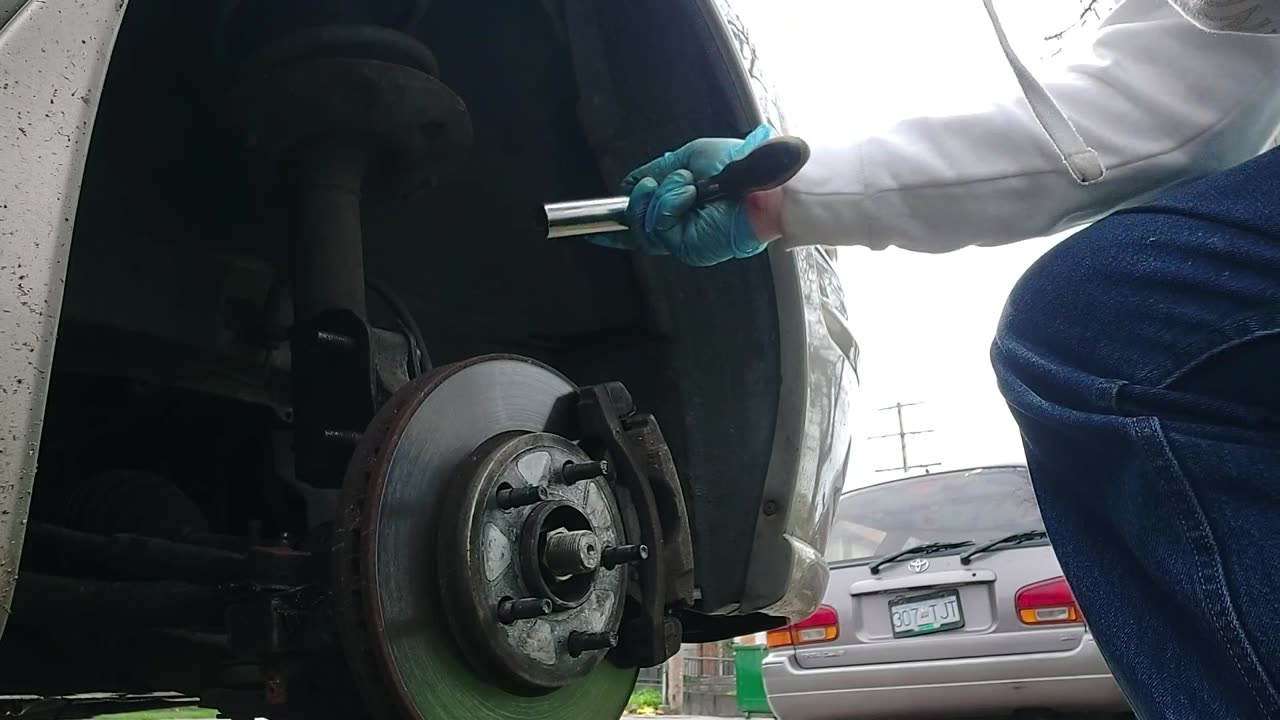 Removal of passenger side strut today