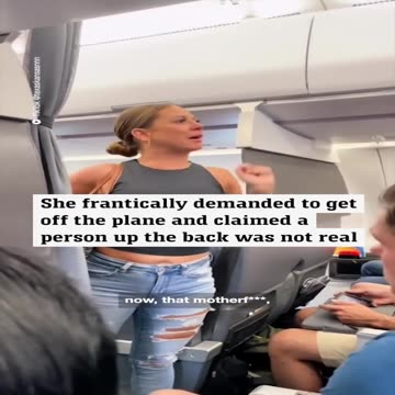"That man is not real!" REVEALED! Passenger meltdown footage