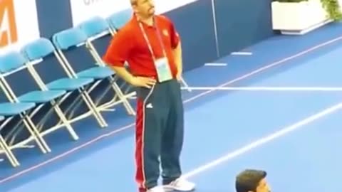 A great coach who feels what his athlete is going through.