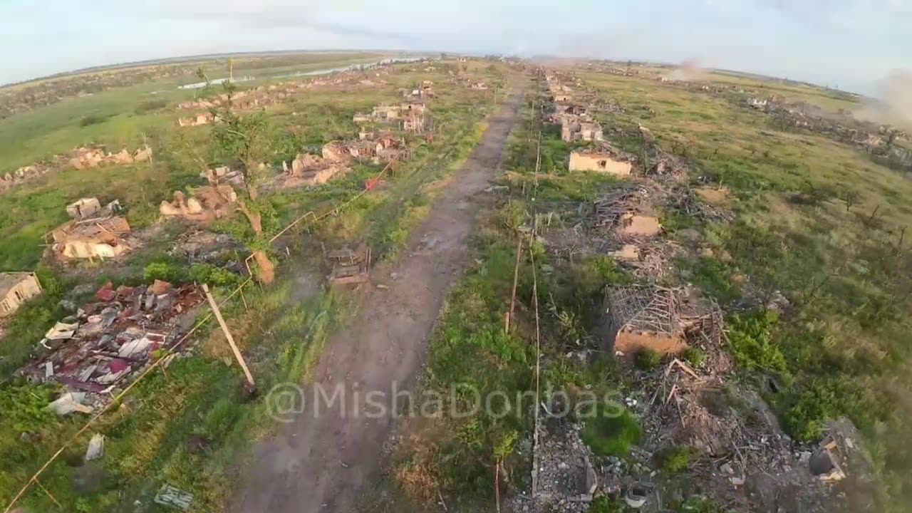 Frontová linie v Marince v Doněcké oblasti