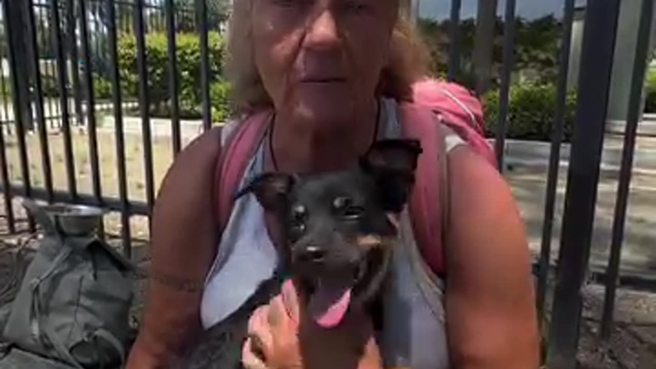 Her house caught fire so she ended up on the streets