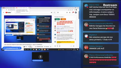 Canal Evidências - qBxYDQQ2rbw - DEBATE E BATE PAPO COM OS INSCRITOS REACT SUSRPRESA!