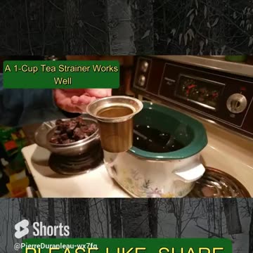 #shorts Chaga Tea Preparation (Part 2)