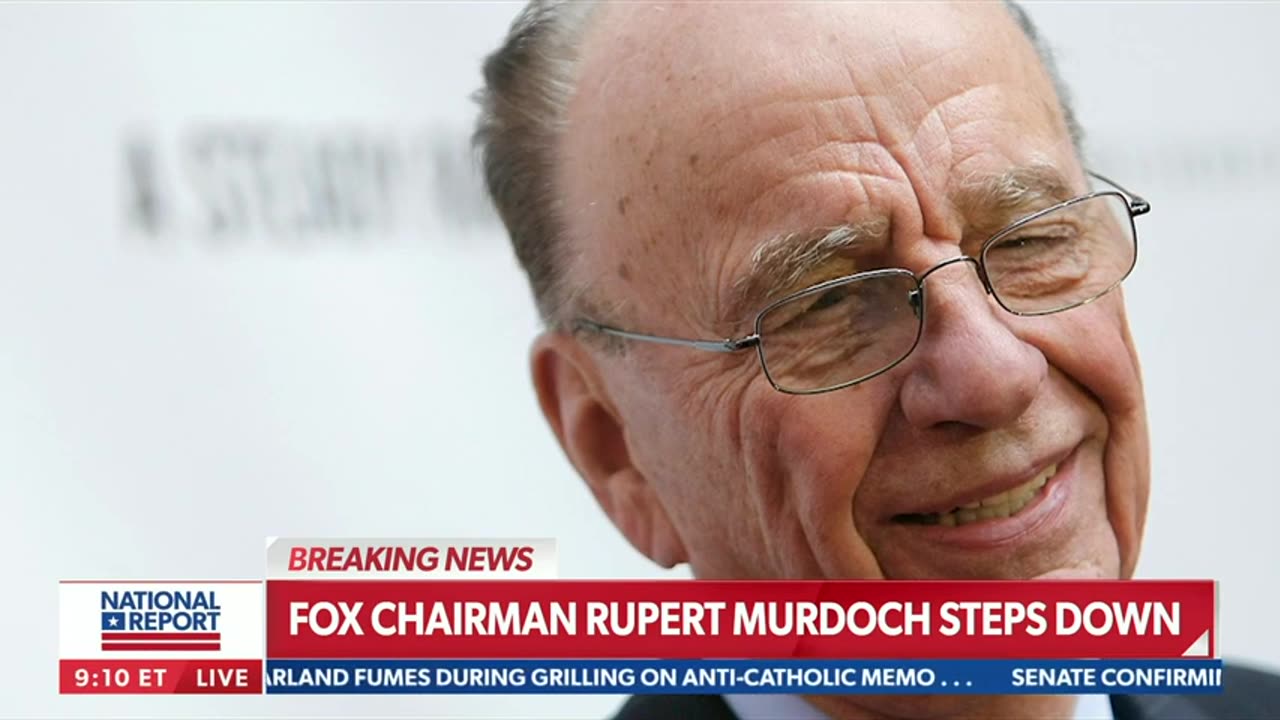 Newsmax - BREAKING: Murdoch steps down as Fox chairman