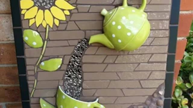 old broken crockery craft decoration/home decor with broken crockery craft ideas