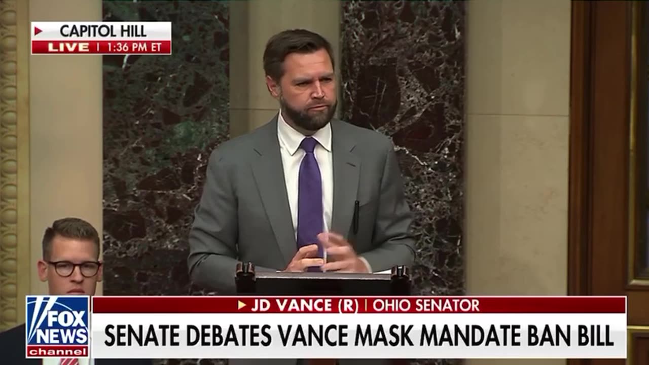 JUST IN: Senator J.D. Vance, No More Mask Mandates End the Panic