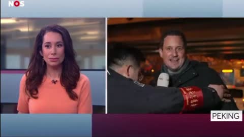 Dutch Reporter Dragged Away by Chinese Security on Live TV While Covering Beijing Winter Olympics.