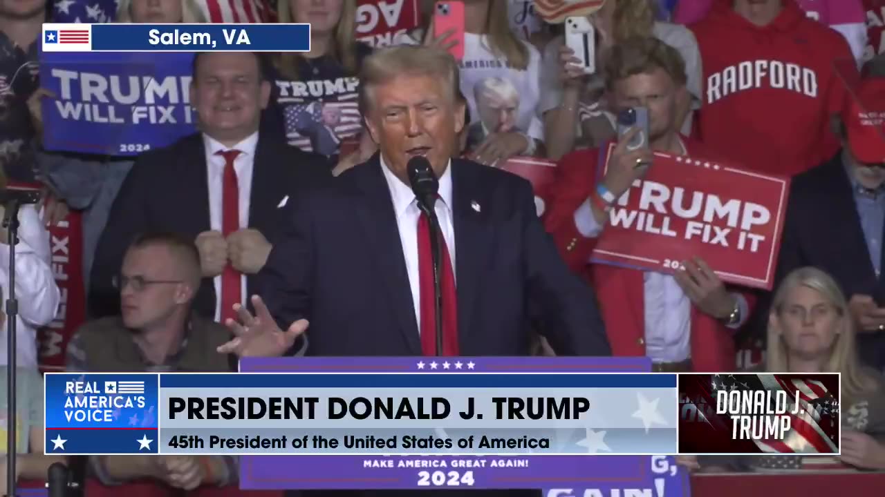 TRUMP OPENING IN VIRGINIA