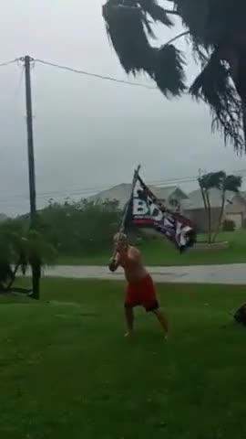 Patriot Stands Up To Hurricane Ian