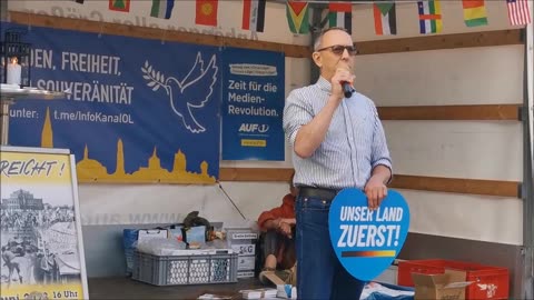 JÖRG URBAN, LV AfD Sachsen - BAUTZEN, Kornmarkt, 29 05 2023, 121. MAHNWACHE 🕊 - Bürgermikrofon